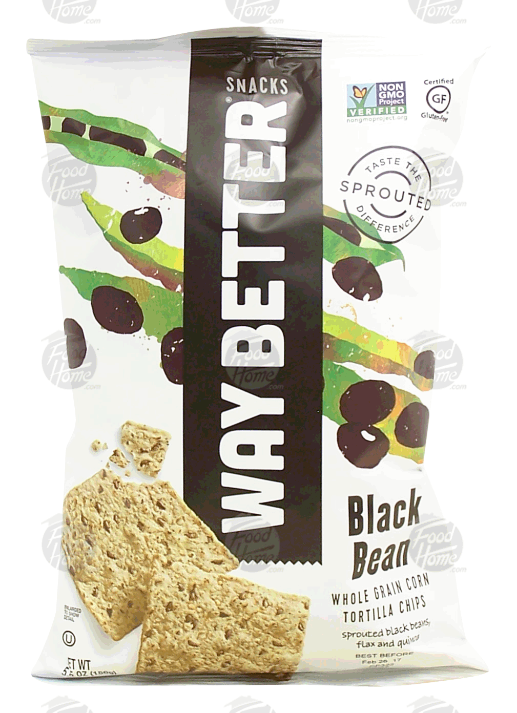 Way Better Snacks  black bean whole grain corn tortilla chips Full-Size Picture